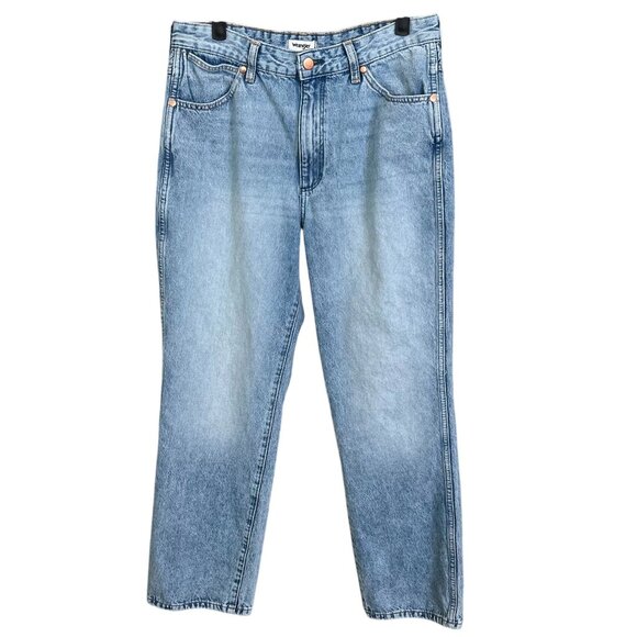 Wrangler Wild West High Rise Straight Jeans Light Wash 30x28 - Picture 3 of 12